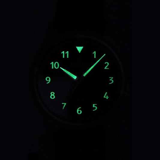 Ratio Skysurfer Pilot Black Textured Dial Leather Automatic RTS303 200M Men's Watch
