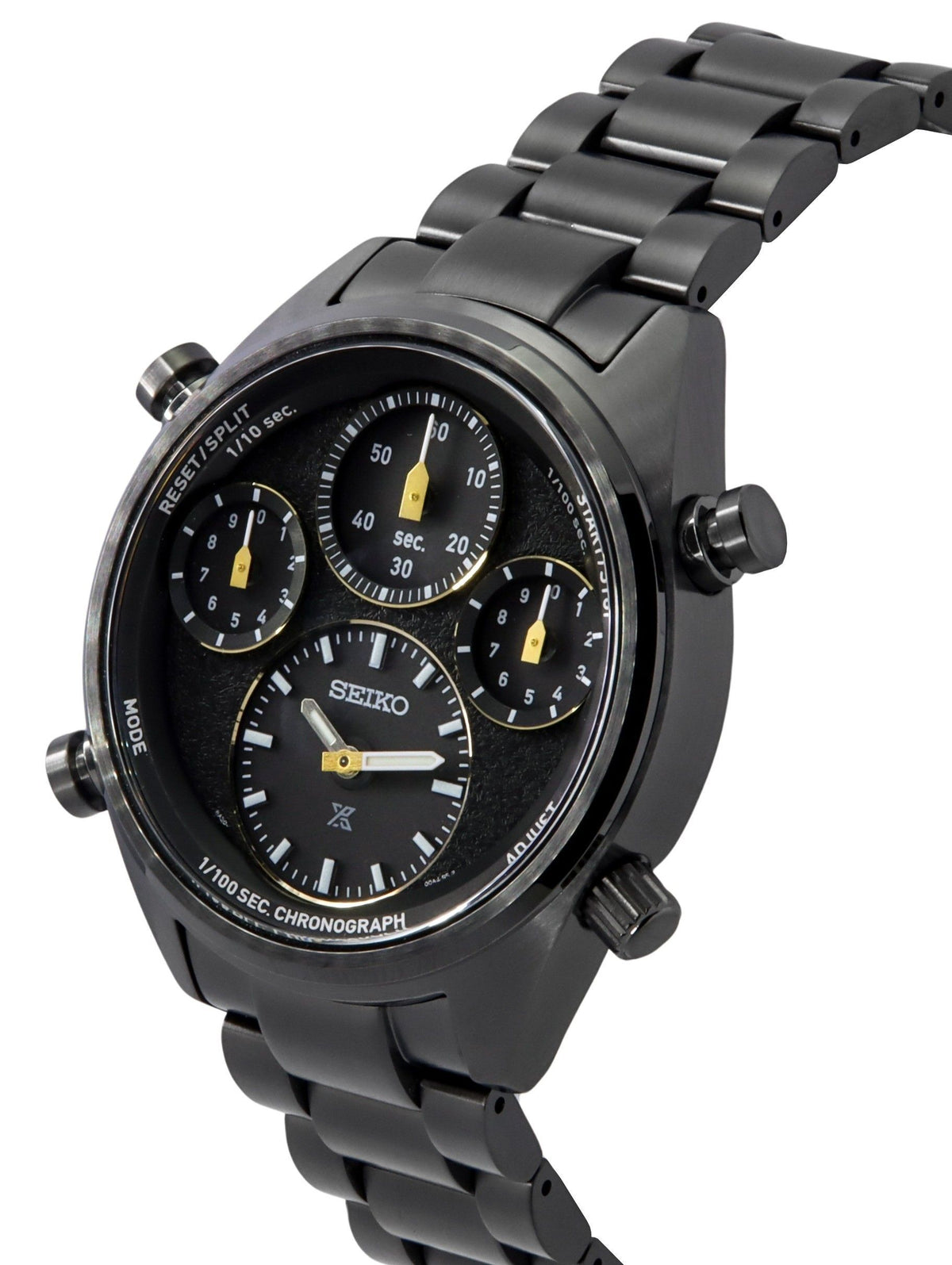 Seiko Prospex Speedtimer Limited Edition Chronograph Stainless Steel Black Dial Solar SFJ007P1 100M Men's Watch