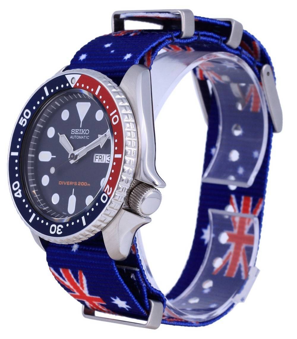 Seiko Automatic Diver's Polyester SKX009K1-var-NATO30 200M Men's Watch