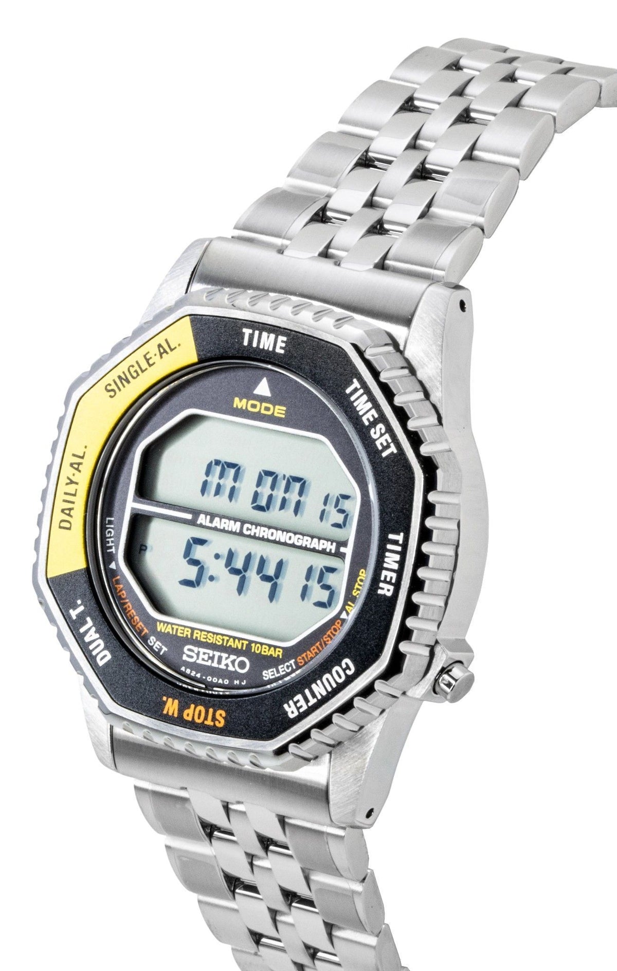 Seiko Rotocall Digital Chronograph Stainless Steel Quartz SMGG17P1 100M Men's Watch