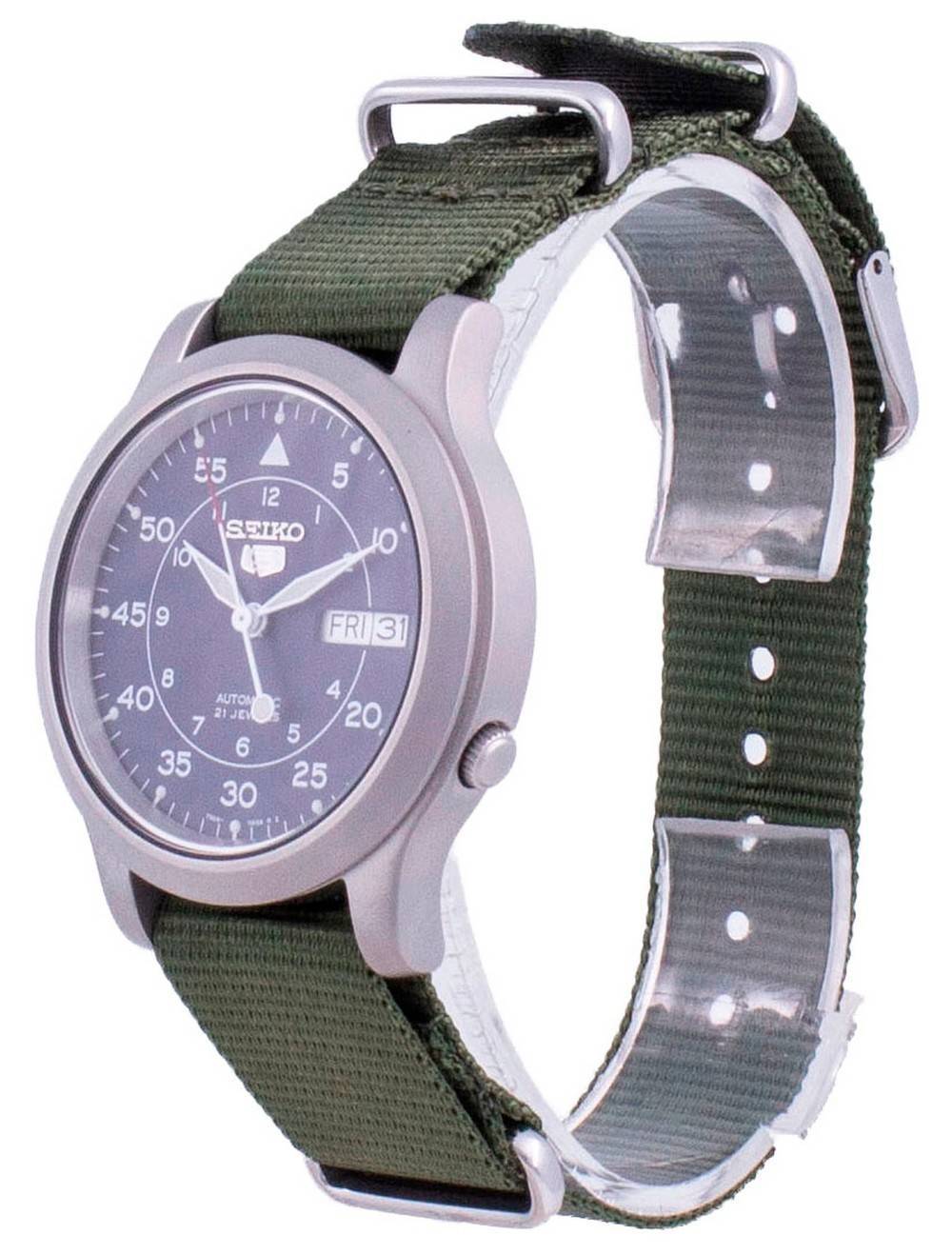 Seiko 5 Military SNK807K2-var-NATOS12 Automatic Nylon Strap Men's Watch