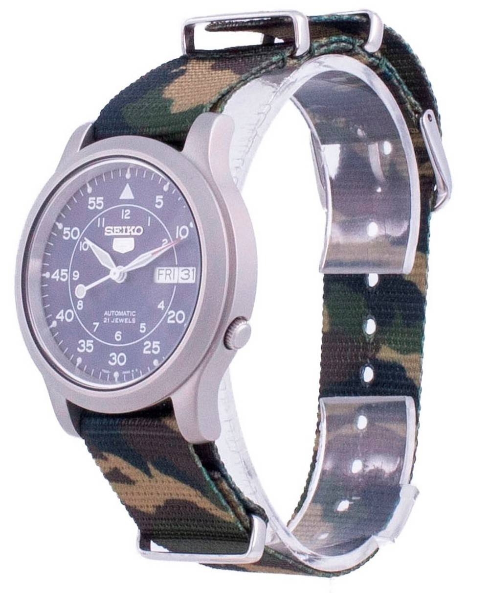 Seiko 5 Military SNK807K2-var-NATOS18 Automatic Nylon Strap Men's Watch