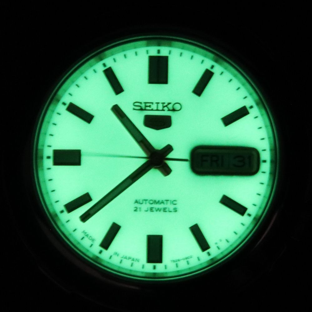 Seiko 5 Stainless Steel Green Dial Automatic SNKK19 SNKK19J1 SNKK19J Men's Watch
