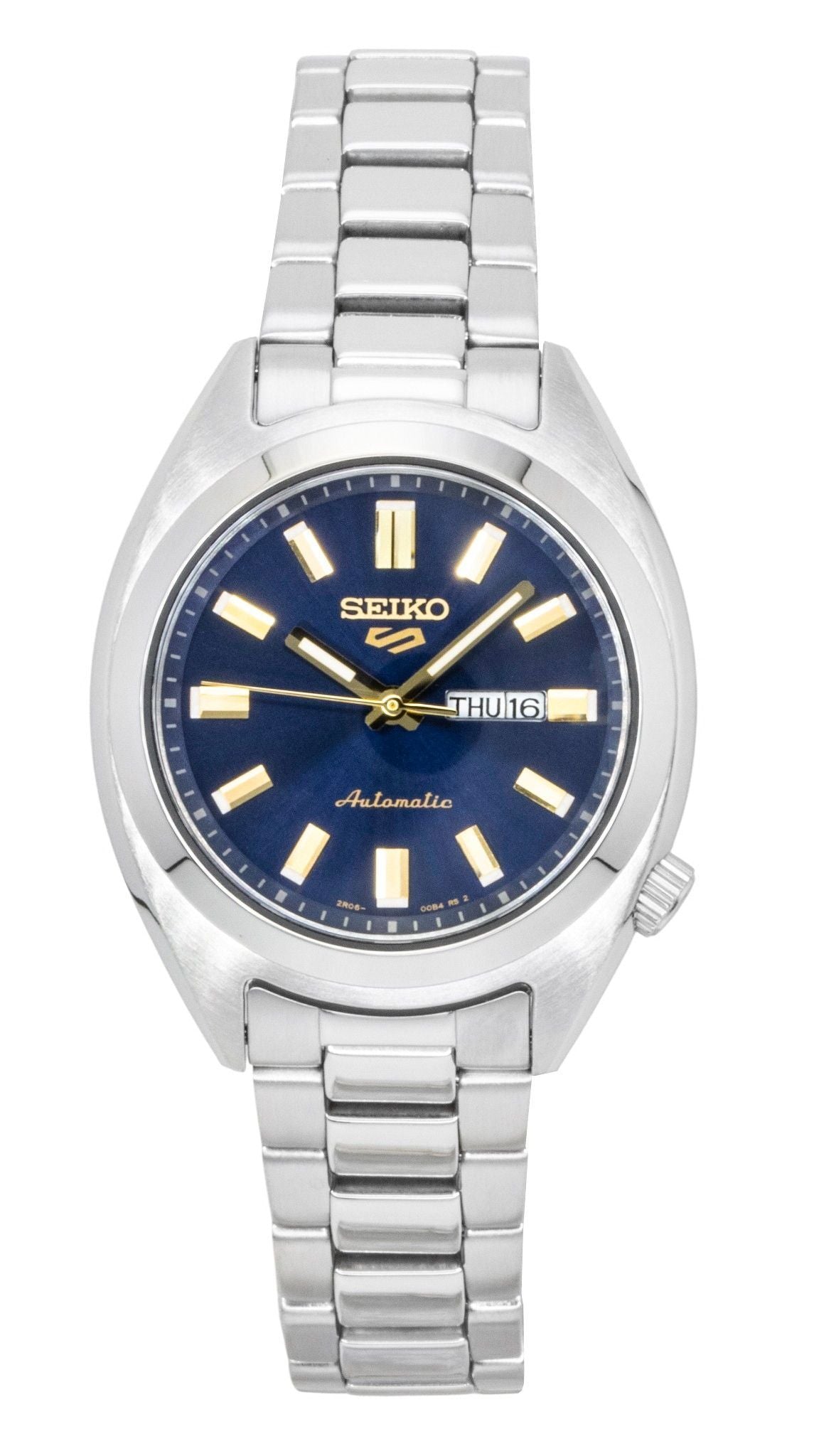 Seiko 5 Sports Hebitama SNXS Stainless Steel Blue Dial Automatic SRE021K1 100M Women's Watch