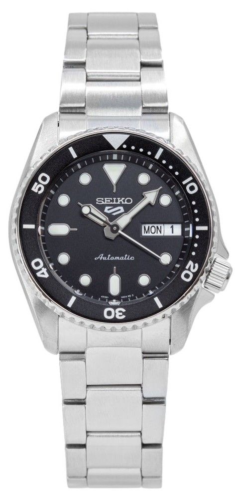 Refurbished Seiko 5 Sports SKX Style Midi Black Dial Automatic SRPK29K1 100M Men's Watch