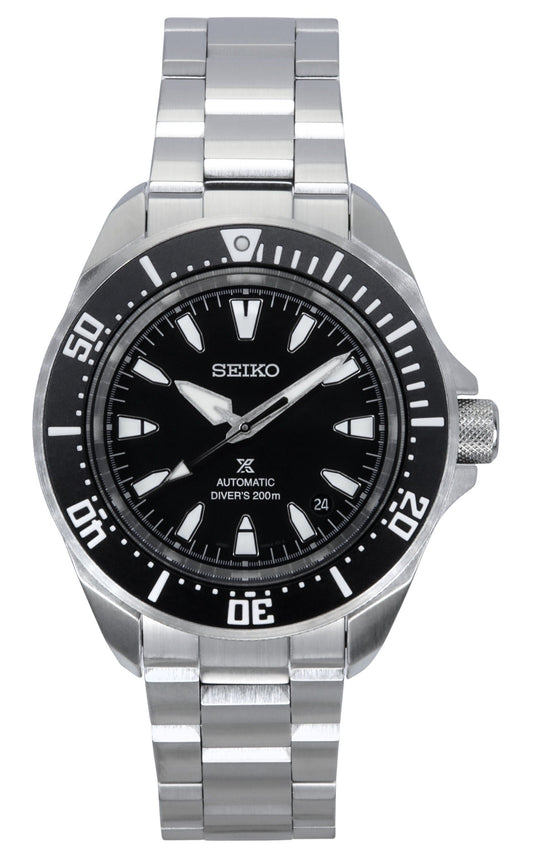 Refurbished Seiko Prospex Sea Samurai Shog-urai Stainless Steel Black Dial Automatic Diver's SRPL13K1 200M Men's Watch