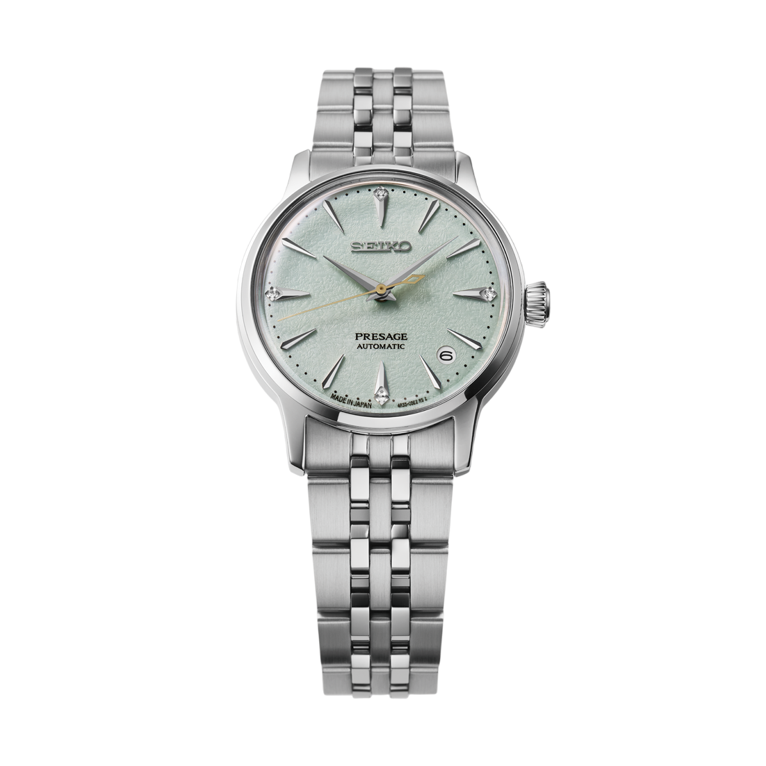 Seiko Presage Silver Stainless Steel Strap Women Watch Srpl63J1