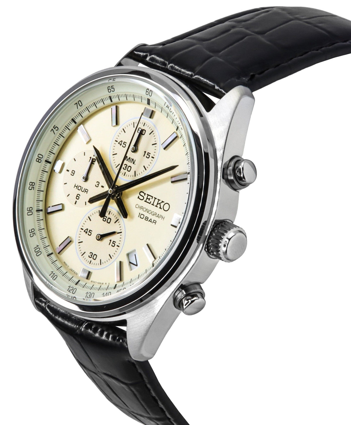 Seiko Chronograph Quartz SSB383 SSB383P1 SSB383P 100M Men's Watch