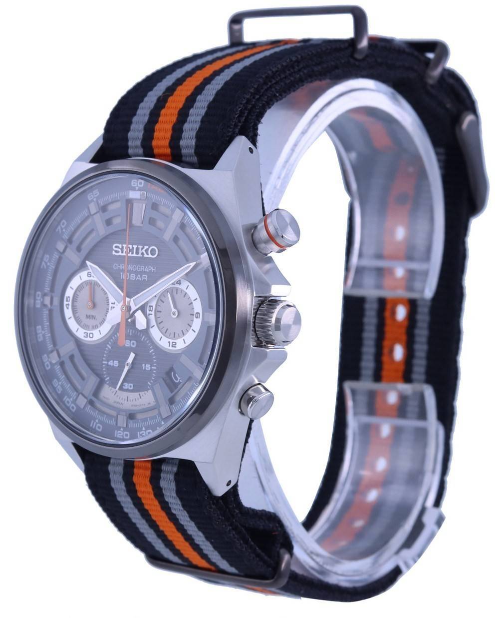 Seiko Neo Sports Chronograph Grey Dial Quartz SSB403 SSB403P1 SSB403P 100M Men's Watch