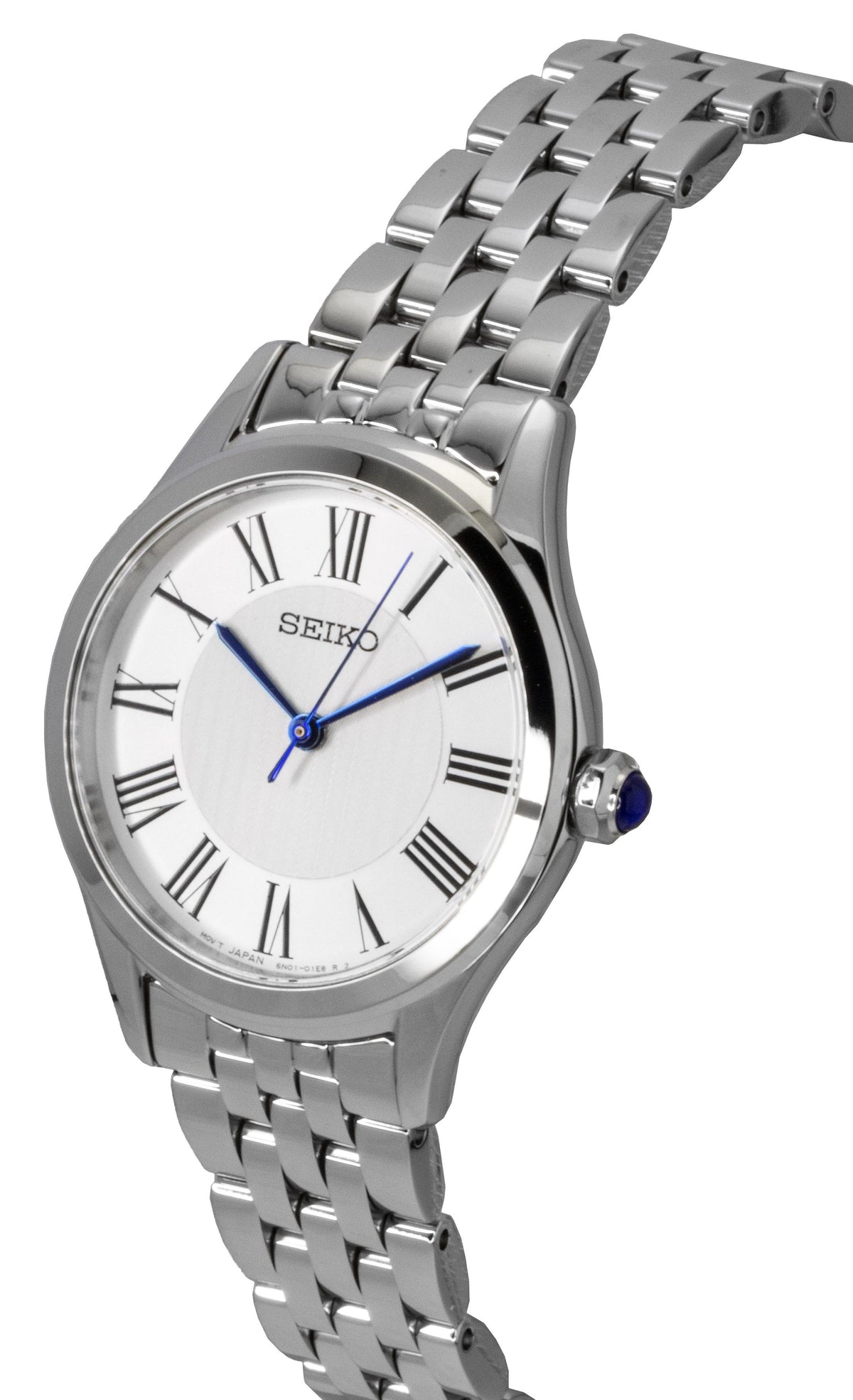 Seiko Classic Stainless Steel Silver Dial Quartz SUR609P1 Women's Watch