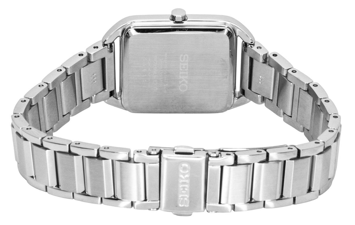 Seiko Essentials Stainless Steel Green Dial Quartz SWR075P1 Women's Watch