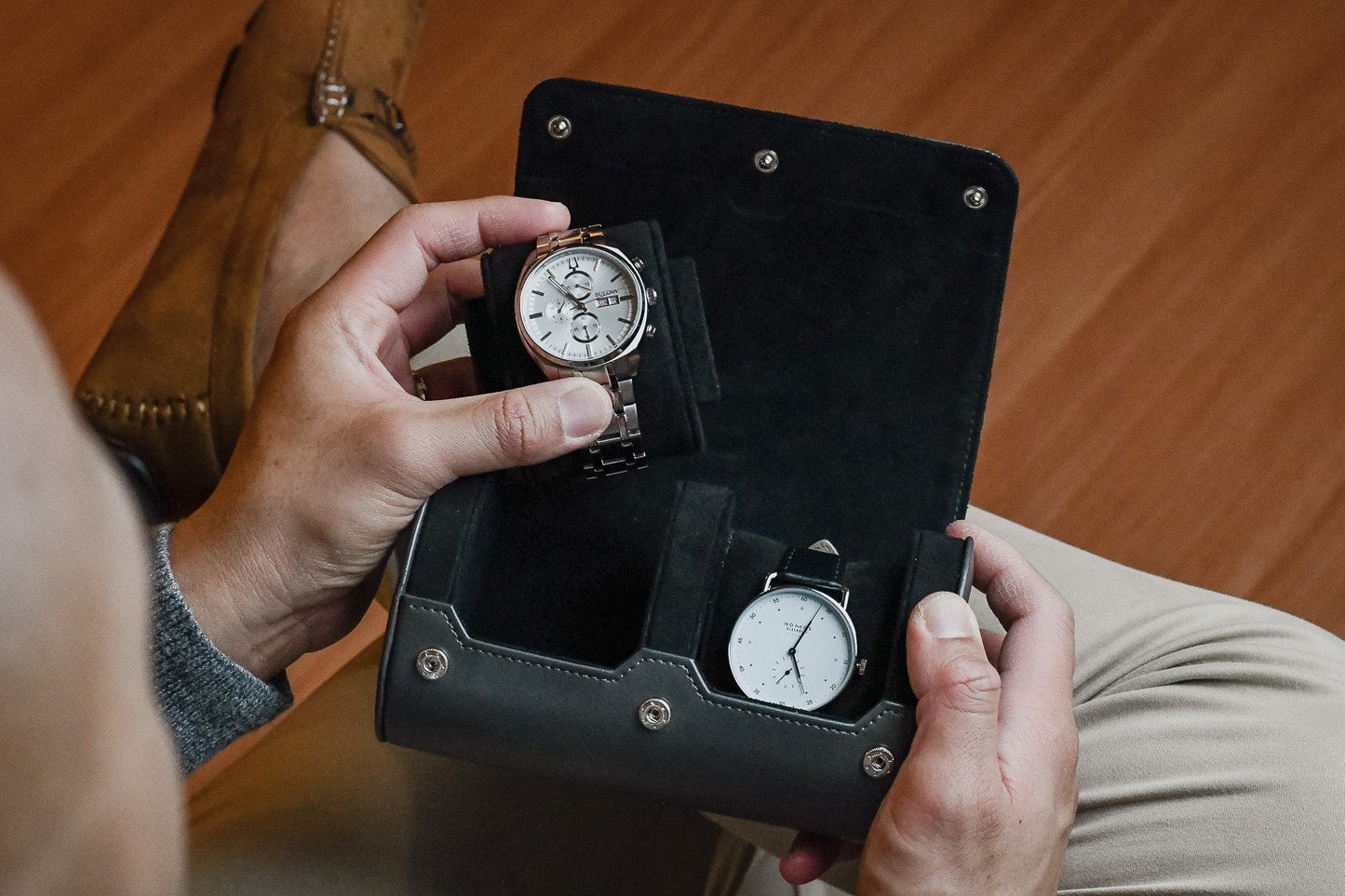 2 Watch Case - Slate Gray