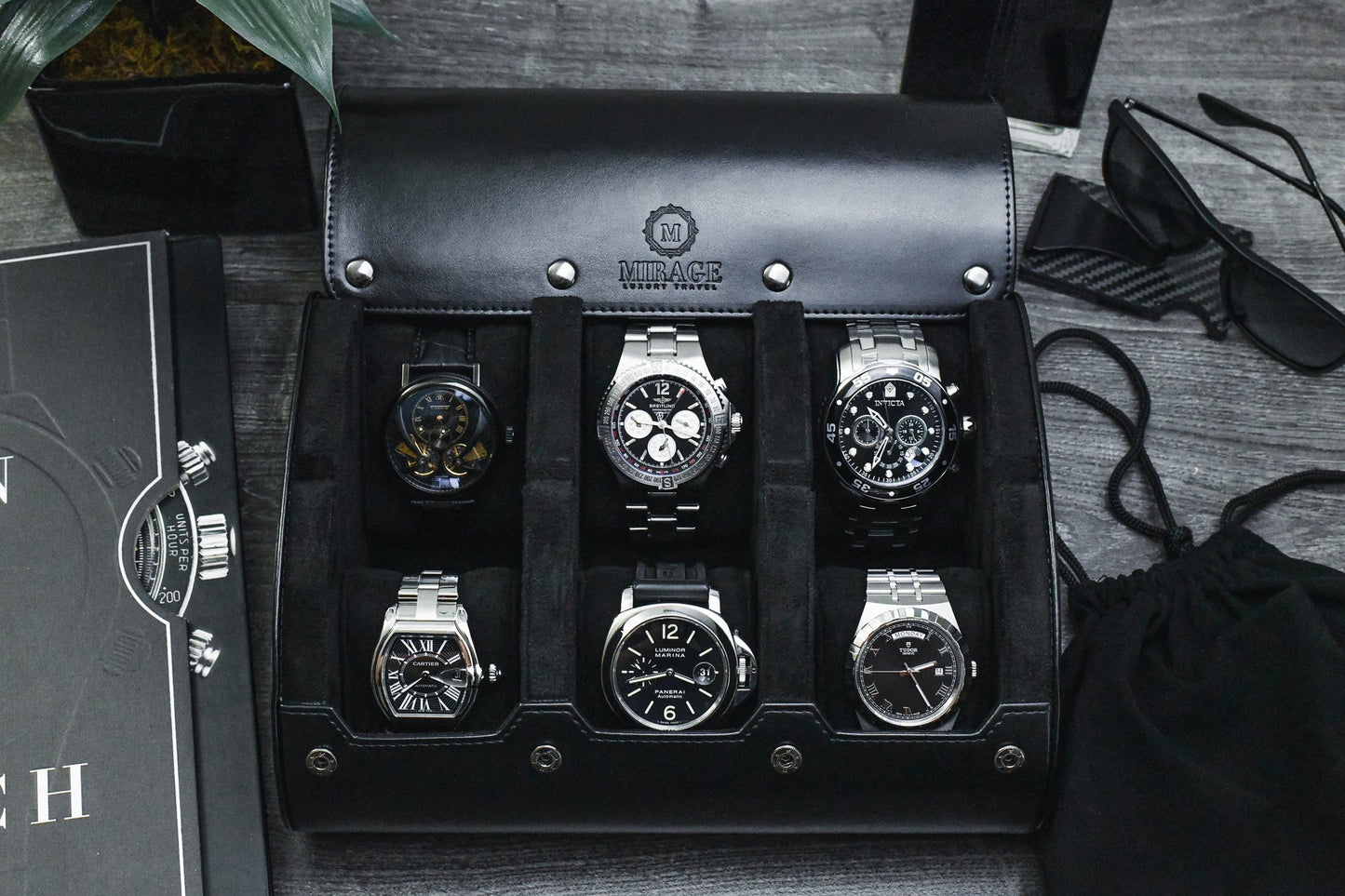6 Watch Case - Super Black
