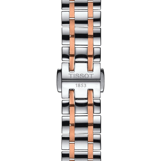 Tissot Ladies Automatic Watch Chemin Des Tourelles Powermatic 80 Two Tone Rose Helvetic Pride T0992072211802