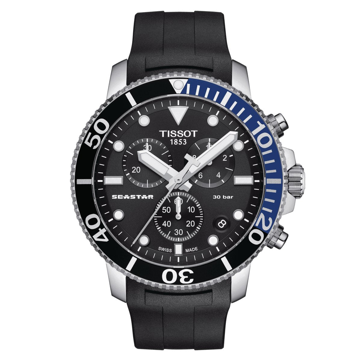 Tissot Seastar 1000 Chronograph Mens Black Watch T1204171705102
