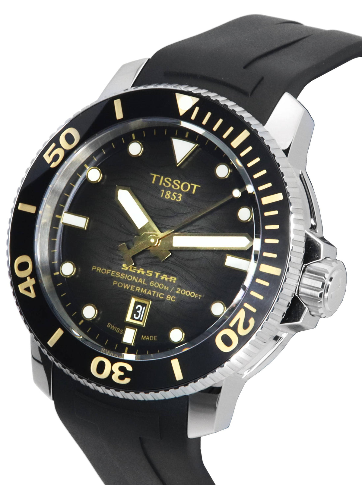 Tissot T-Sport Seastar 2000 Professional Powermatic 80 Diver's T120.607.17.441.01 T1206071744101 600M Men's Watch