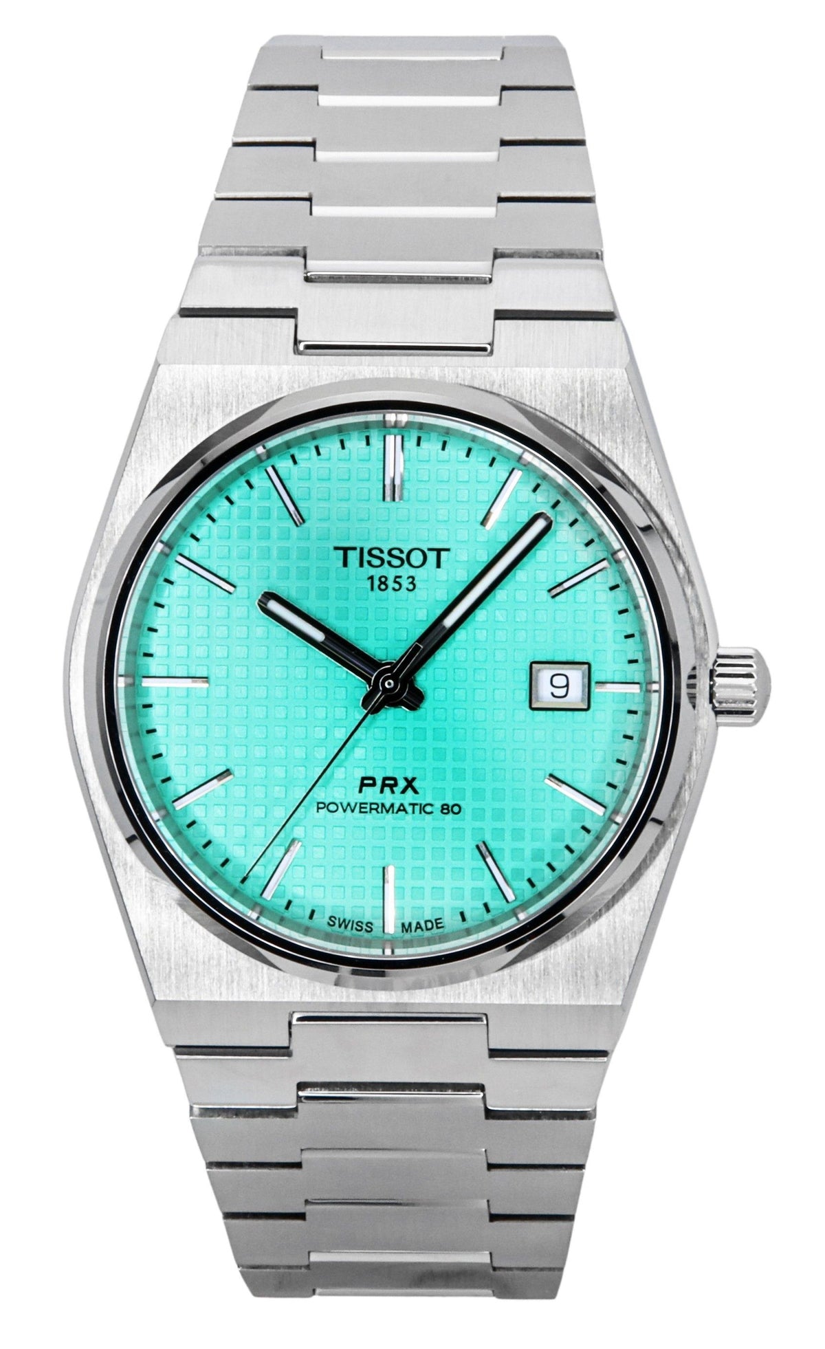 Tissot PRX Powermatic 80 Stainless Steel Light Green Dial Automatic T137.407.11.091.01 100M Men's Watch