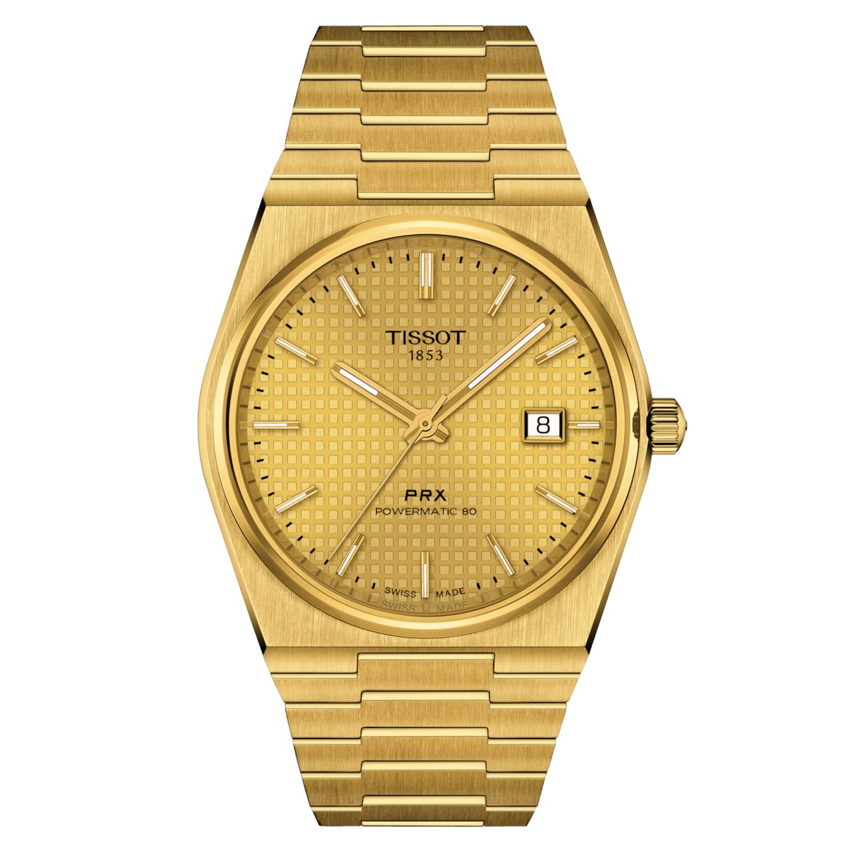 Tissot Prx Mens Gold Watch T1374103302100 Copy