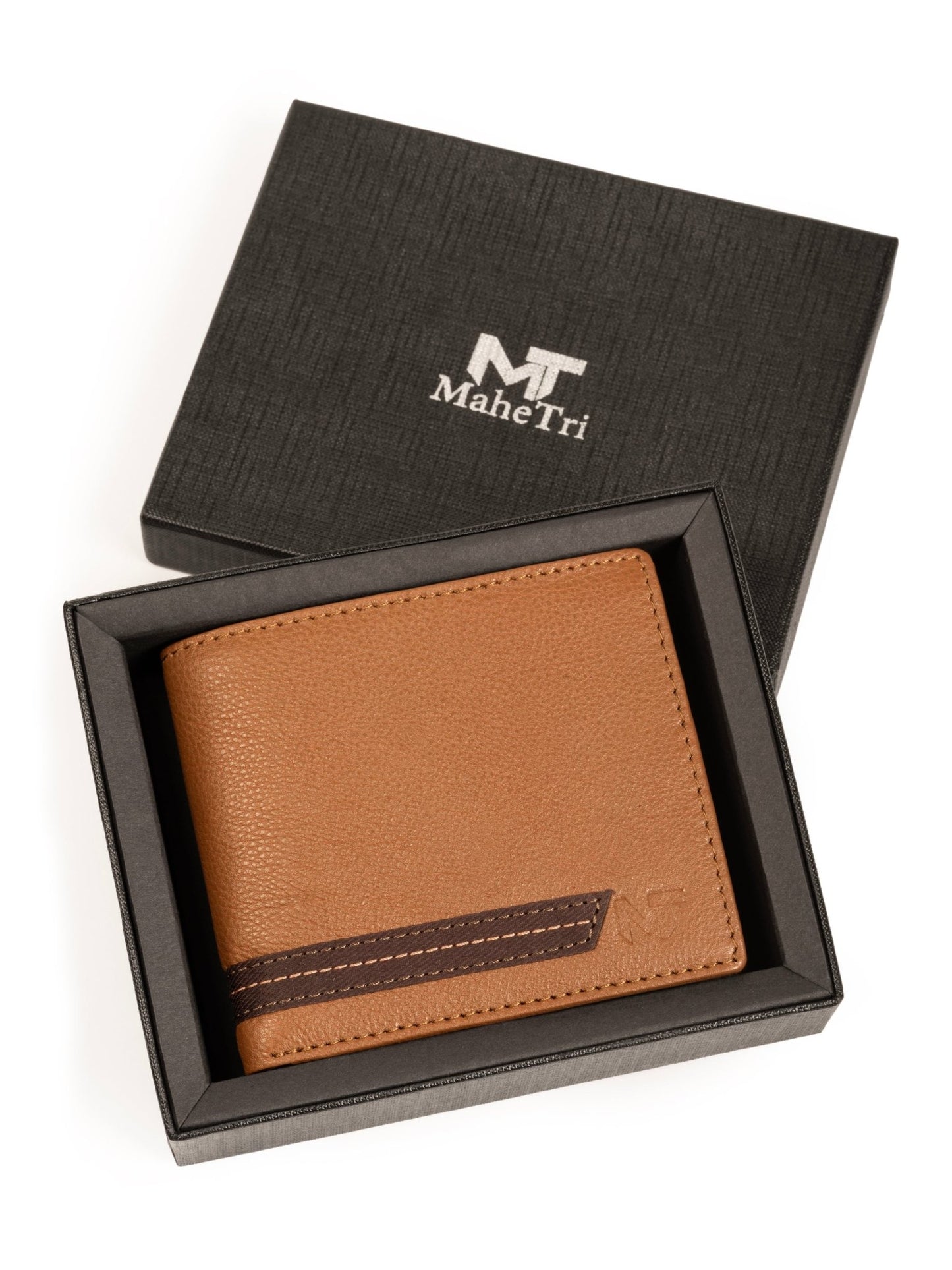 Stripe Brown Men's Wallet - Veloce - The App For Watch Collectors