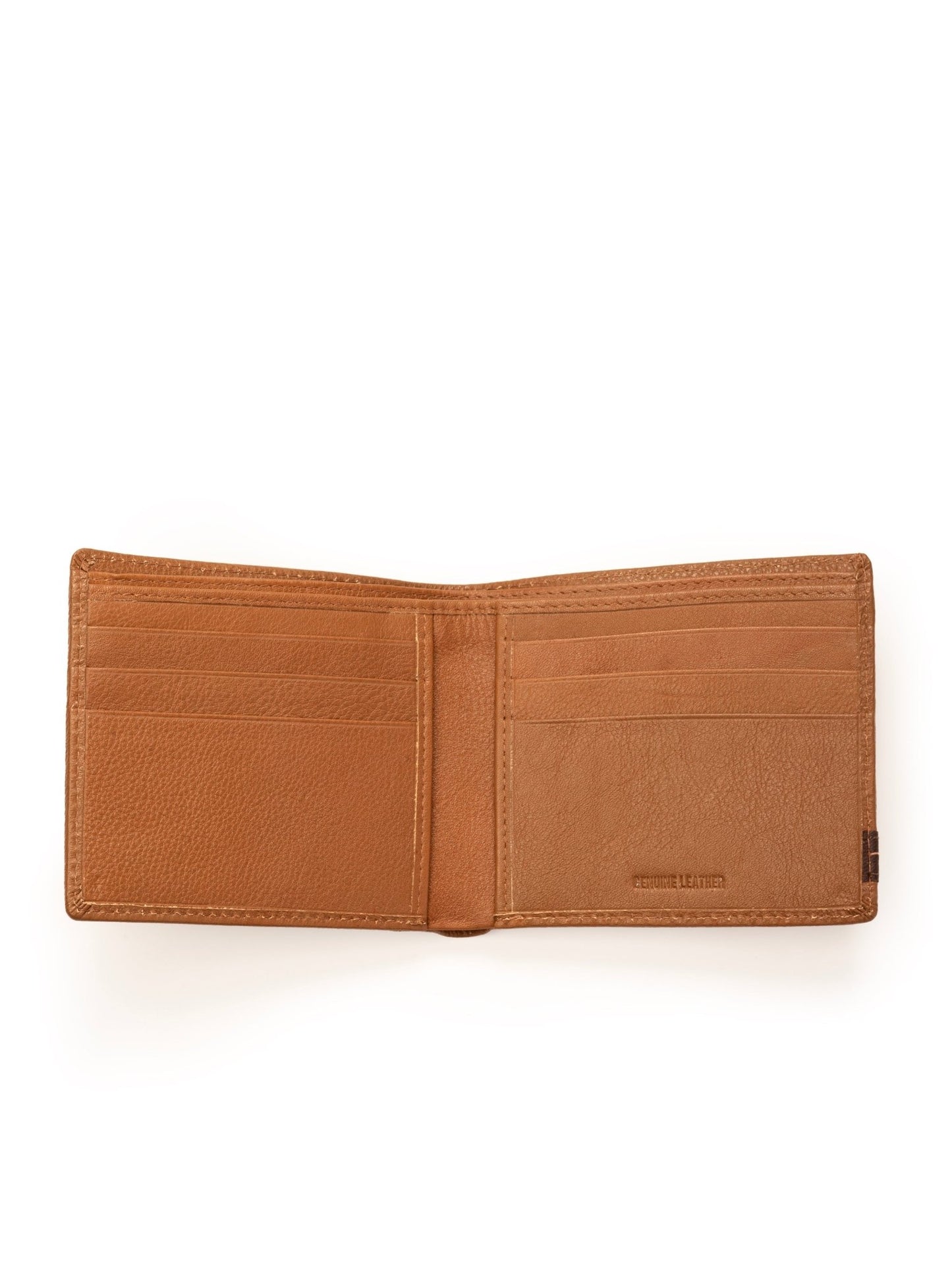 Stripe Brown Men's Wallet - Veloce - The App For Watch Collectors
