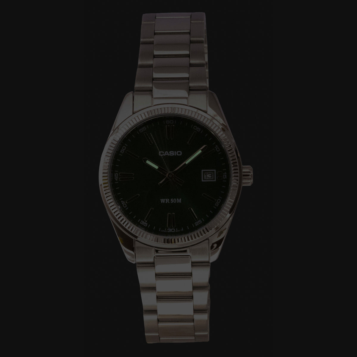Casio Analog Stainless Steel Green Dial Quartz UTP-1302PD-3A1V Unisex Watch