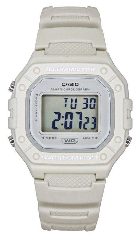Casio Youth Digital Resin Strap Quartz W-218HC-8AV Unisex Watch