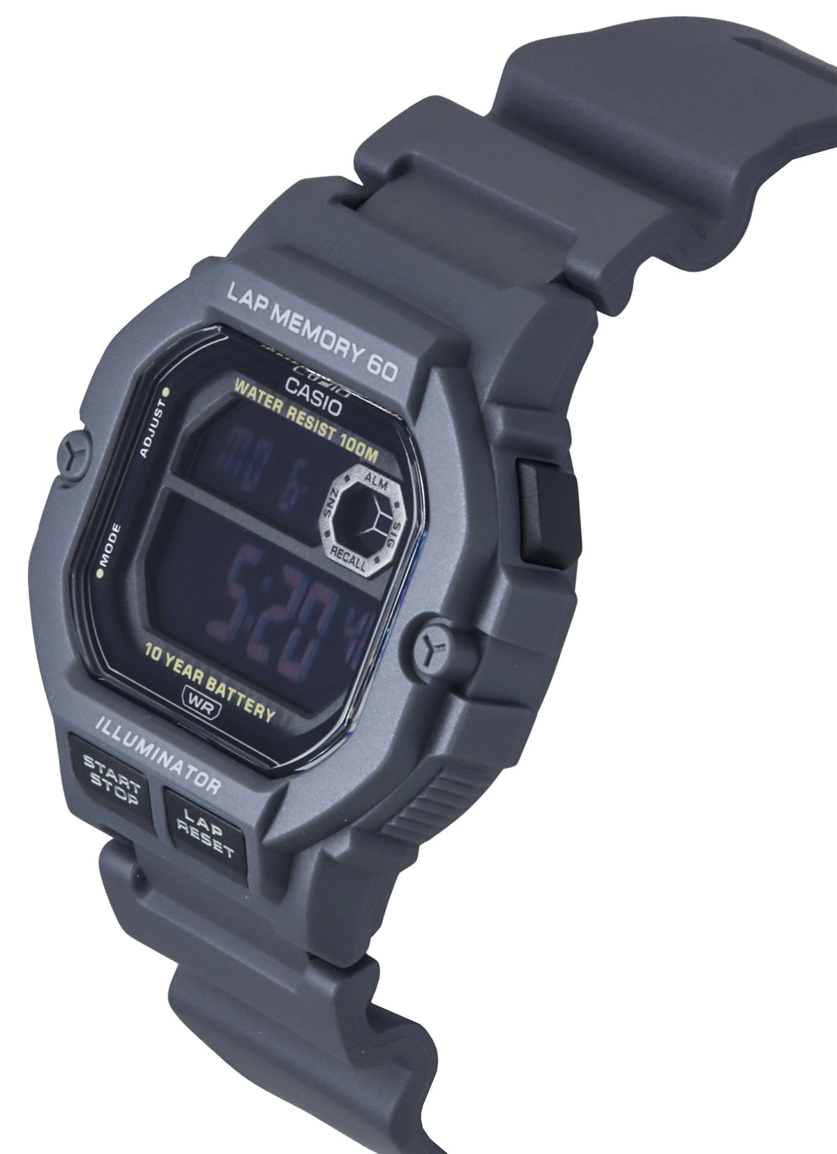 Casio Standard Digital Resin Strap Quartz WS-1400H-8BV 100M Men's Watch