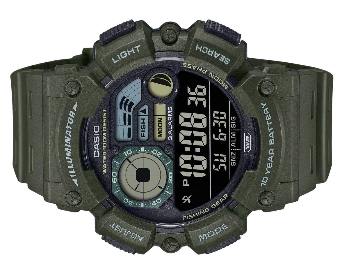 Casio Digital Resin Strap Quartz WS-1500H-3BV 100M Men's Watch
