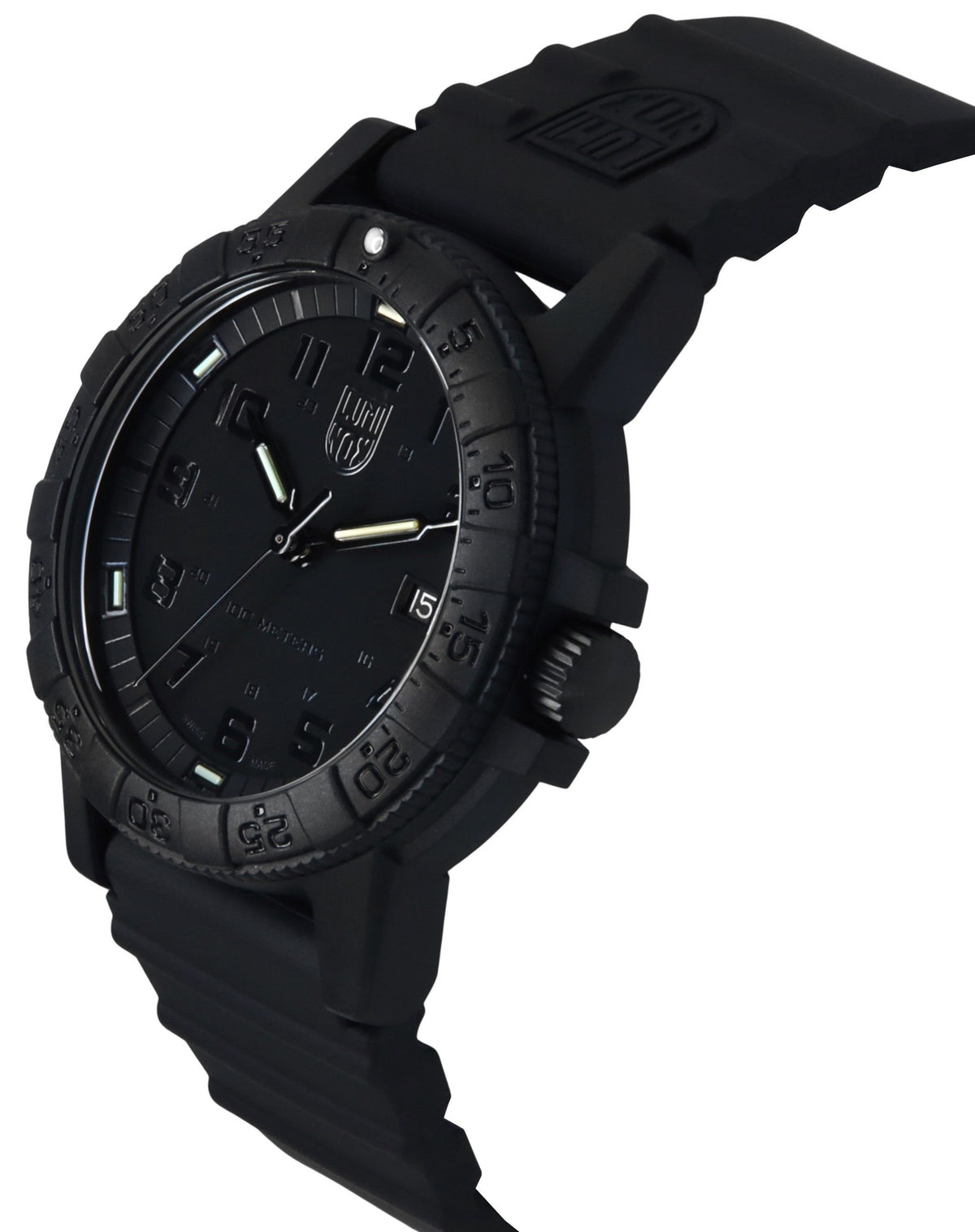 Luminox Leatherback Sea Turtle Silicone Strap Black Dial Quartz XS.0321.BO.L 100M Men's Watch