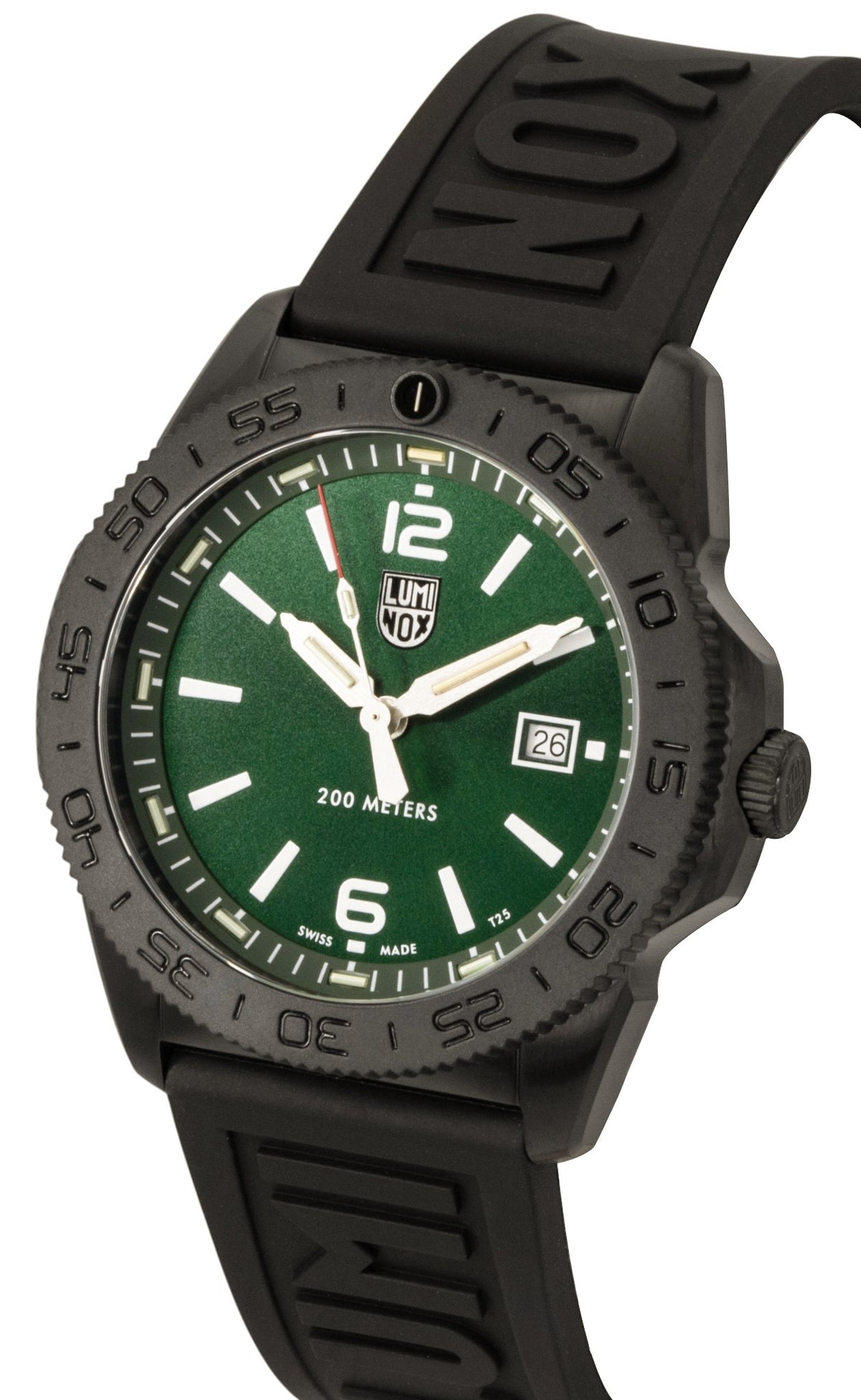 Luminox Pacific Diver Rubber Strap Green Dial Quartz Diver's XS.3137.B 200M Men's Watch