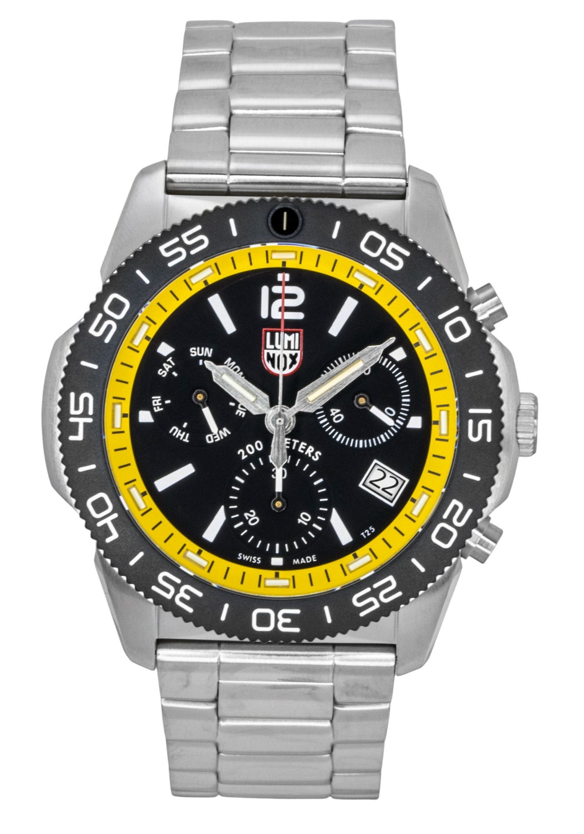 Luminox Pacific Diver Chronograph Stainless Steel Black Dial Quartz Diver's XS.3145.M 200M Men's Watch