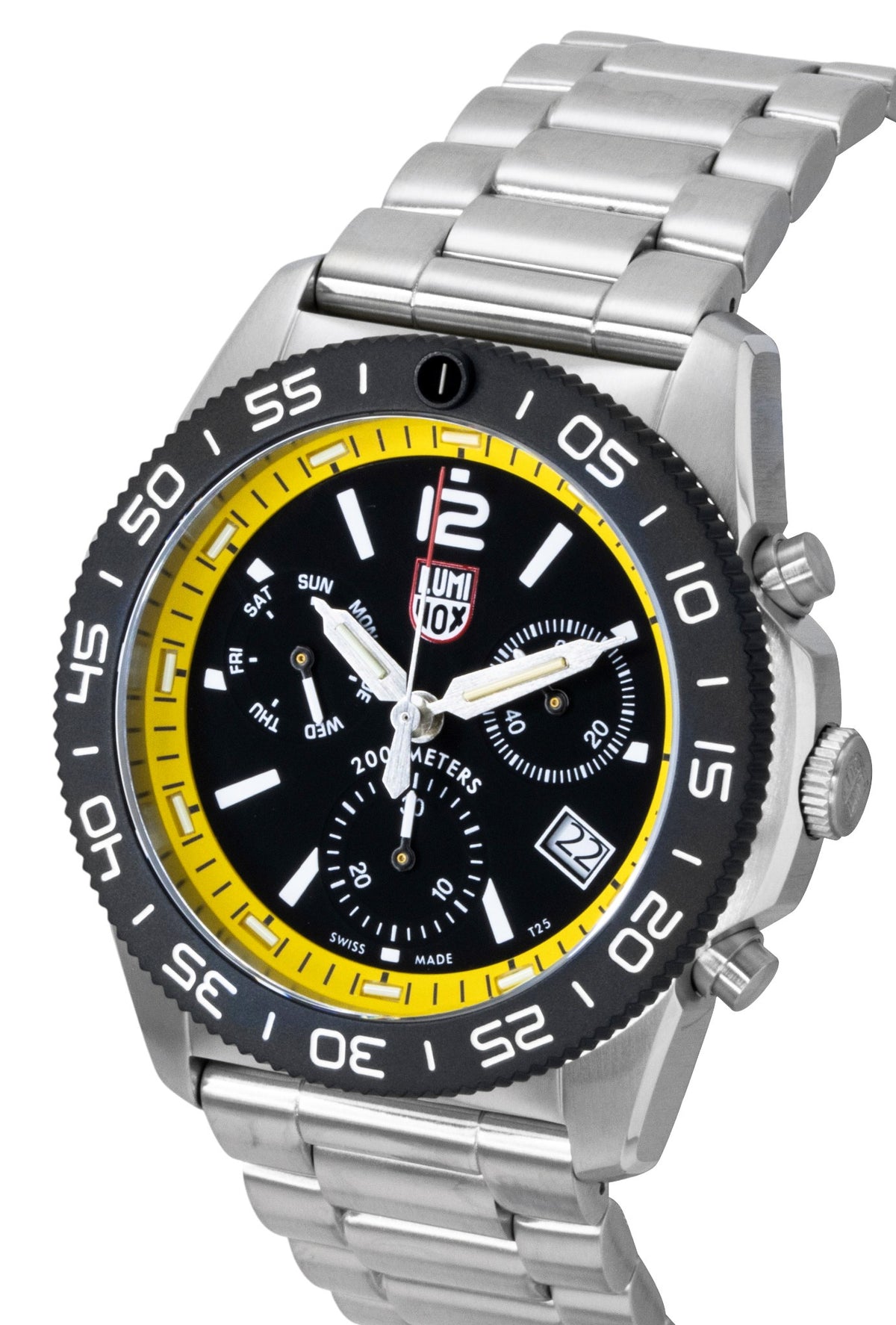 Luminox Pacific Diver Chronograph Stainless Steel Black Dial Quartz Diver's XS.3145.M 200M Men's Watch