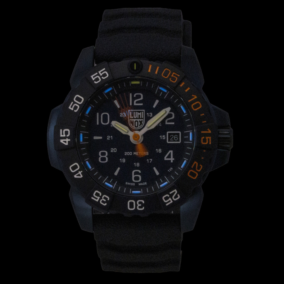Luminox Navy Seal Rubber Strap Blue Dial Quartz Diver's XS.3253.CB.NSF.2 200M Men's Watch