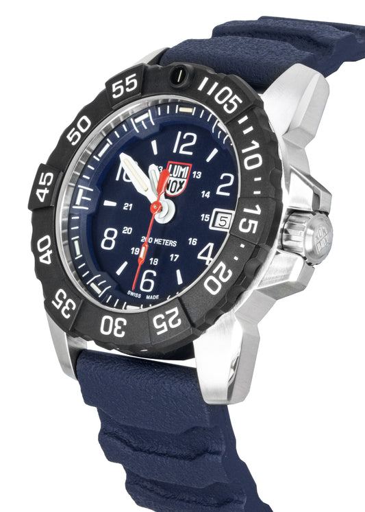 Luminox Navy Seal Rubber Strap Blue Dial Quartz Diver's XS.3253.CB 200M Men's Watch