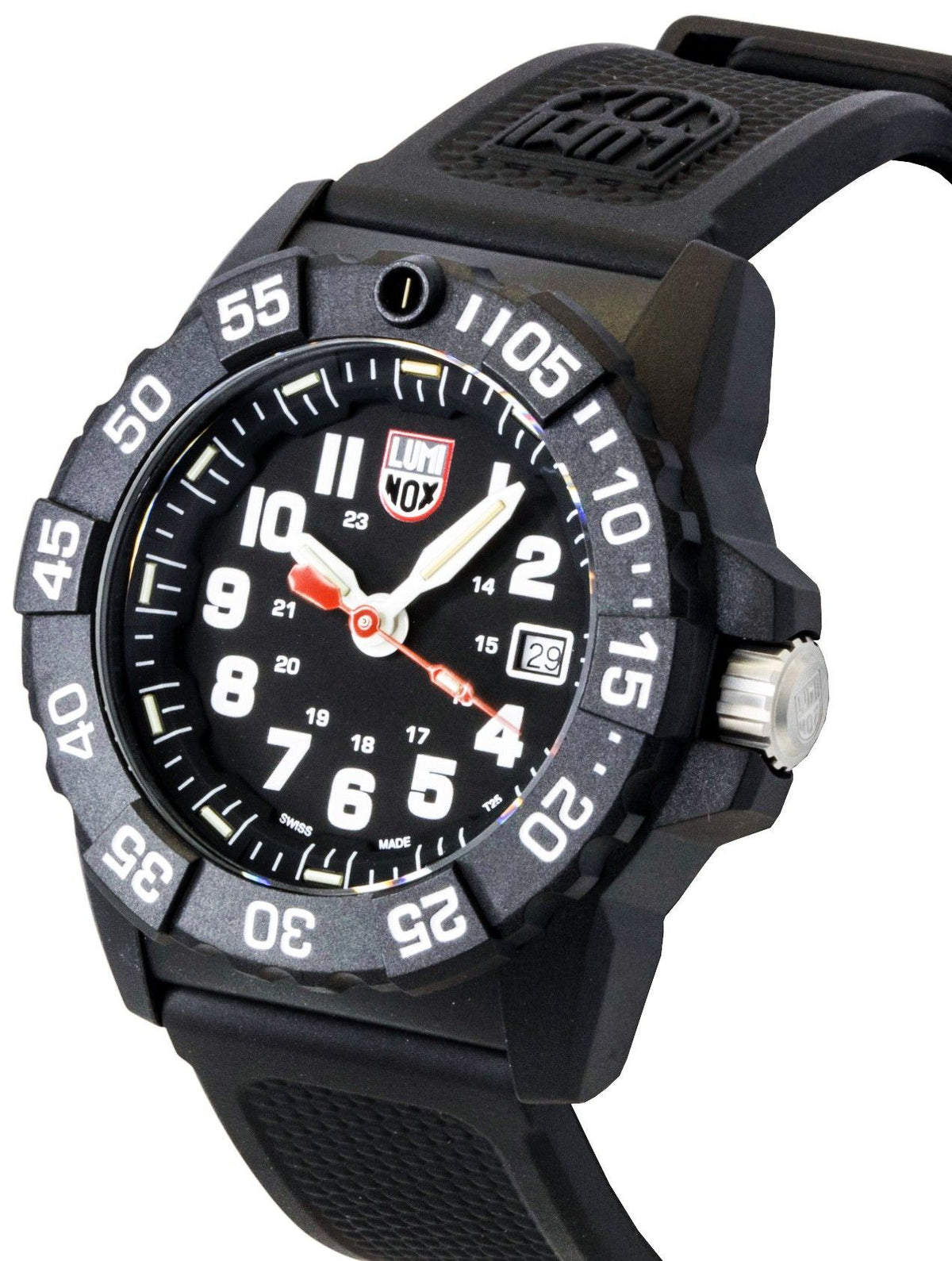 Luminox Navy Seal Rubber Strap Black Dial Quartz Diver's XS.3501.F 200M Men's Watch