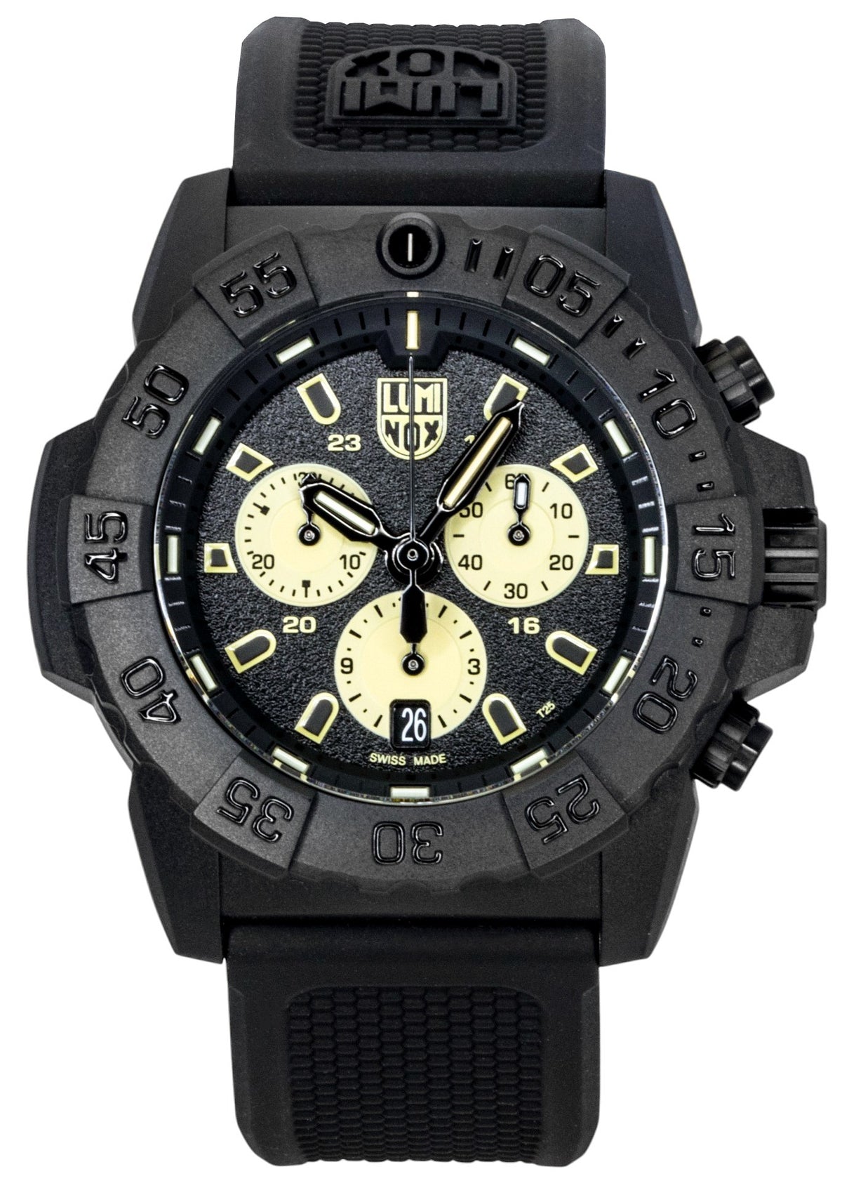 Luminox Navy Seal Chronograph Rubber Strap Black Dial Quartz Diver's XS.3587 200M Men's Watch