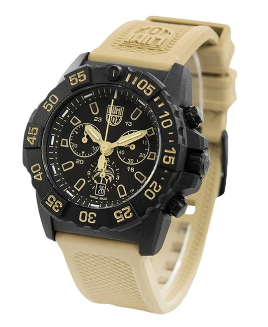 Luminox Navy Seal Foundation Chronograph Black Dial Quartz Diver's XS.3590.NSF.SET 200M Men's Watch With Extra Strap