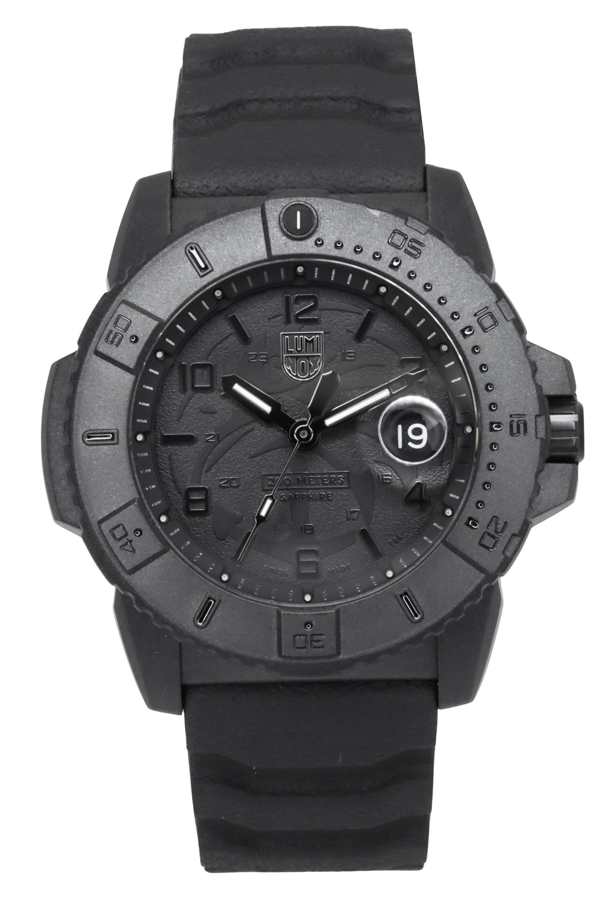 Luminox Navy Seal Foundation Rubber Strap Black Dial Quartz Diver's XS.3601.BO.NSF 200M Men's Watch