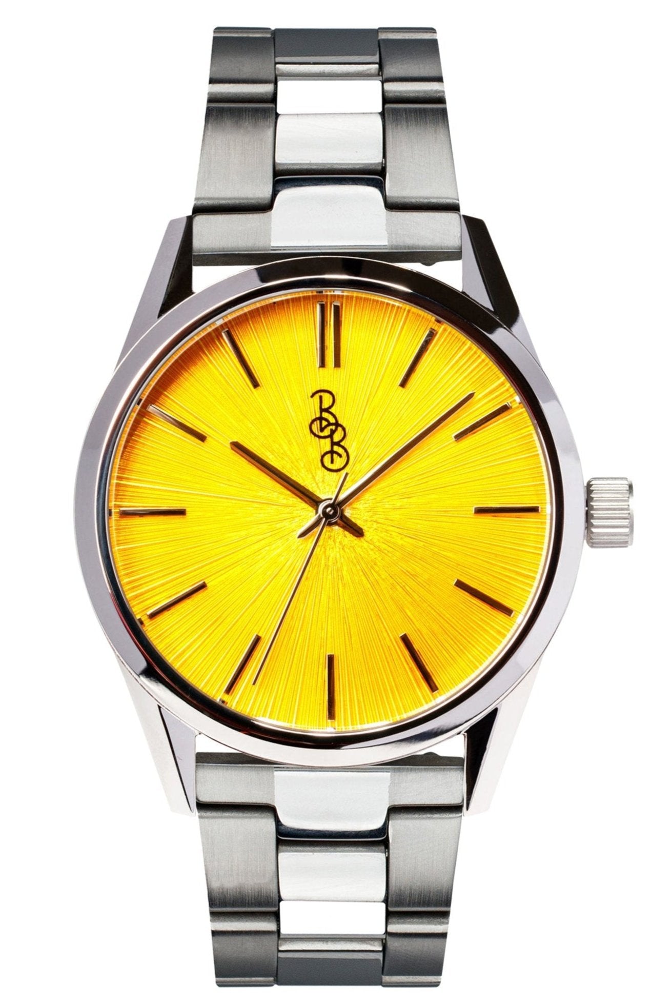 Yellow Sunburst Watch By The Beyond Boring Watch Co - Veloce - The App For Watch Collectors