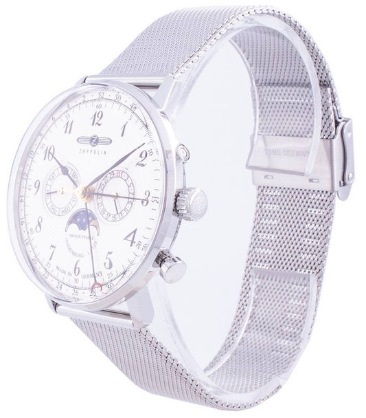 Zeppelin Hindenburg LZ129 7036M-1 7036M1 Quartz Moon Phase Men's Watch