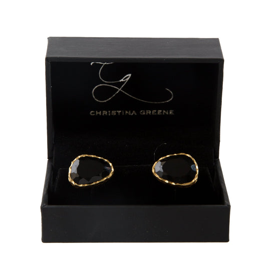 Men's Cufflink Set - Black Onyx - Veloce - The App For Watch Collectors