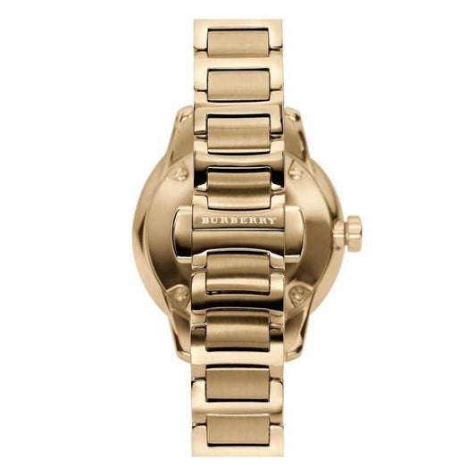 Ladies Gold The Classic Stainless Steel Burberry Watch Bu10109