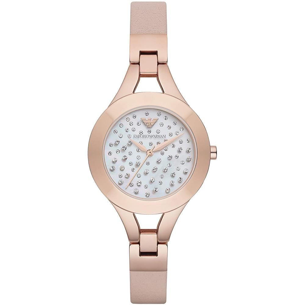 Emporio Armani Ar7437 Ladies Rose Gold Watch