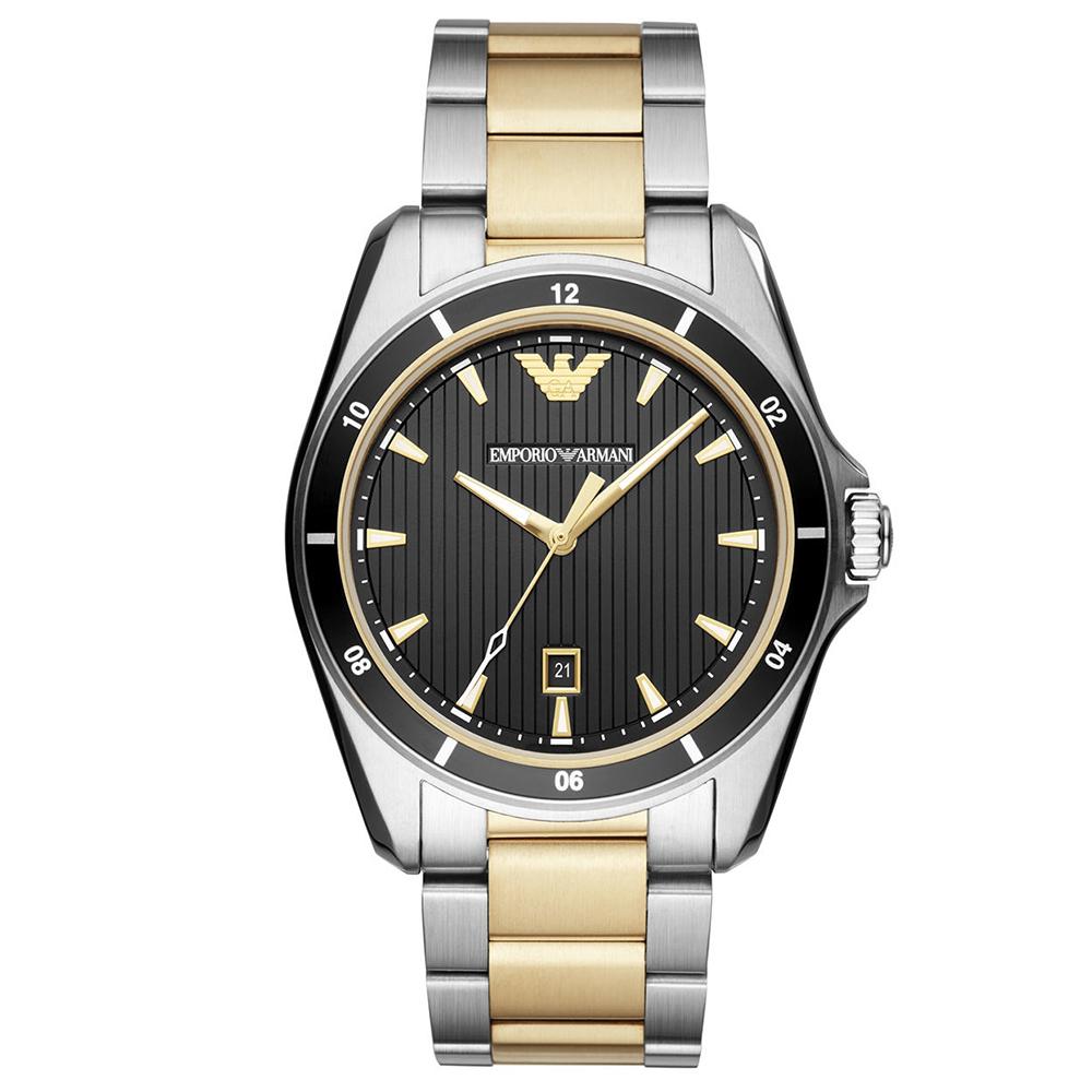 Emporio Armani Ar80017 Men S Two Tone Gold Watch