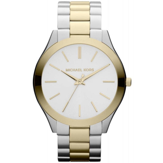 Michael Kors Mk3198 Ladies Slim Runway Two Tone Watch