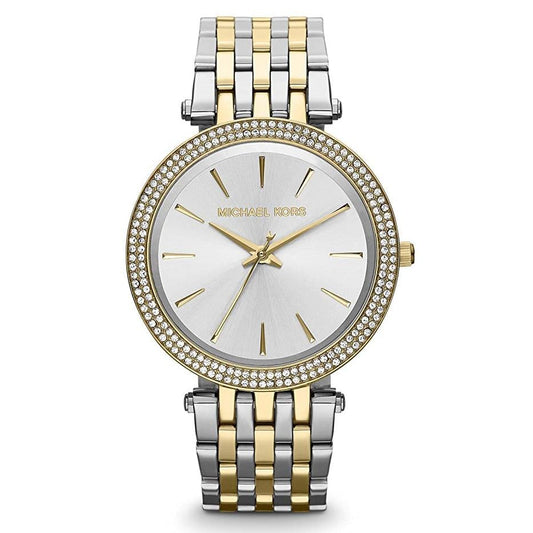 Michael Kors Mk3215 Ladies Darci Silver Two Tone Watch