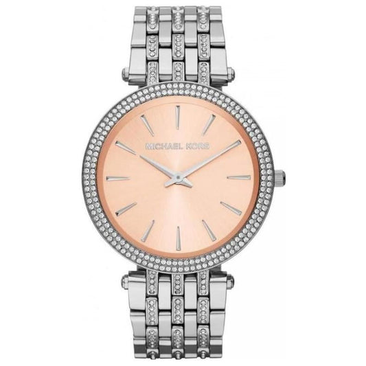 Michael Kors Mk3218 Ladies Darci Rose Silver Glitz Watch