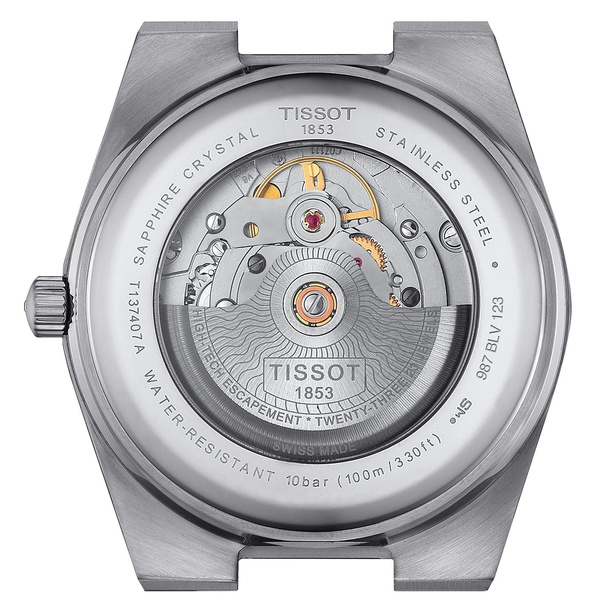 Tissot Prx Powermatic 80 Mens Silver Watch T1374072103100