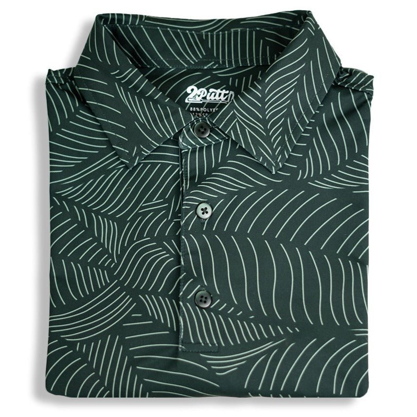 Bermuda Leaf Men's Polo Golf Shirt Lightweight Performance - Veloce - The App For Watch Collectors