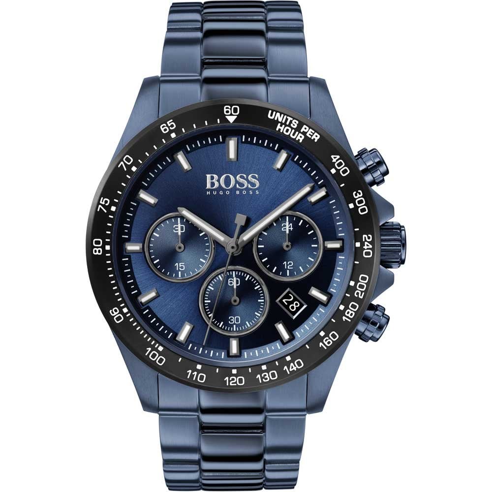 Hugo Boss Mens Hb1513758 Hero Blue Steel Chronograph Watch